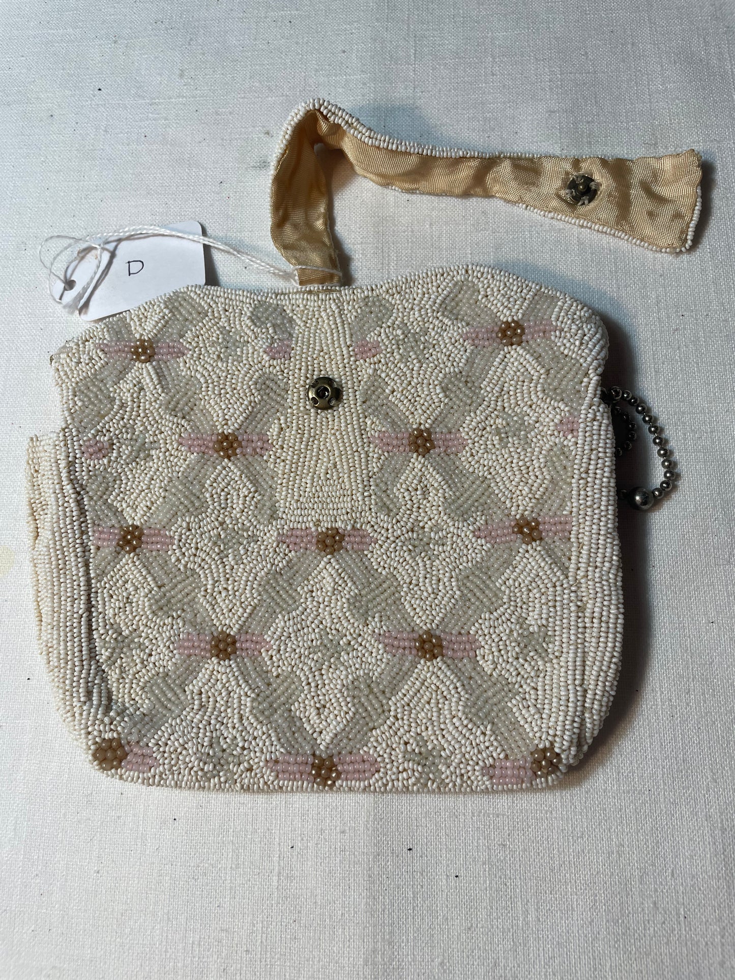 A gorgeous handmade vintage beaded purse